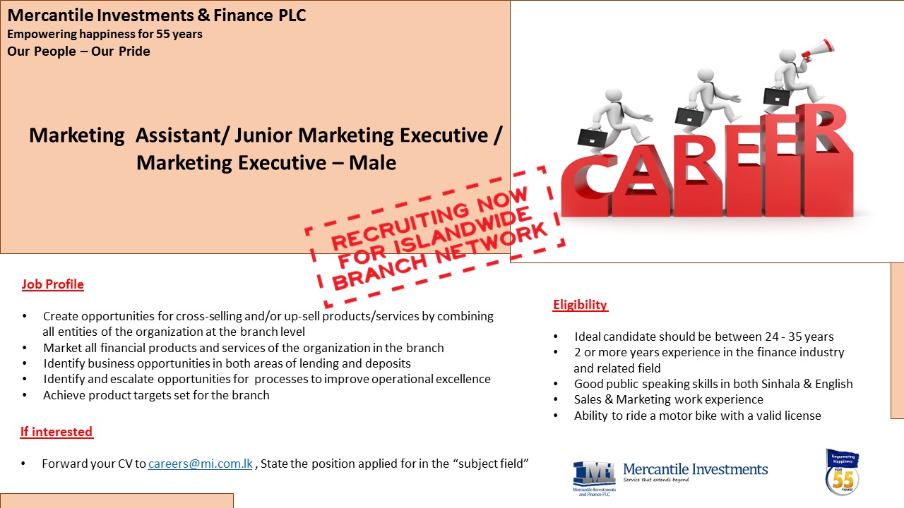 Careers | Mercantile Investments and Finance PLC